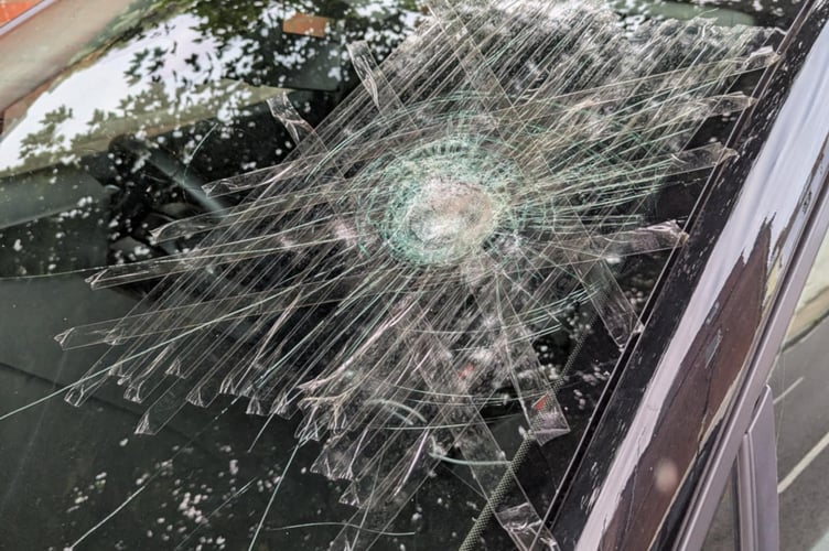 Slawosz Sleczek smashed windscreen A3 Petersfield