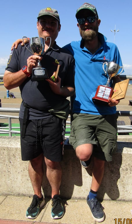 Mike Everitt (right) with Andrew Lebec                        