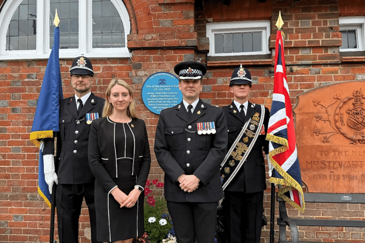 Deputy Commissioner Ellie Vesey-Thompson laid a wreath at Memorial Green in honour of Inspector William Donaldson
