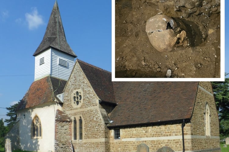 St James Elstead Skull