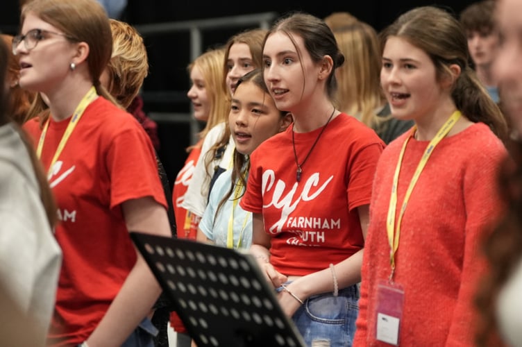 Farnham Youth Choir rehearsal Keele