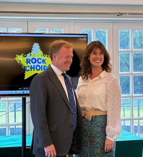 Business brekkie with Rock Choir founder