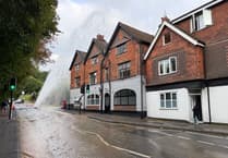 Twenty-metre water leak shuts Haslemere’s main road