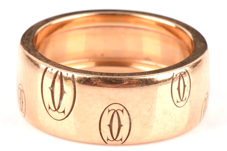 Cartier, Logo de Cartier 8mm band ring.