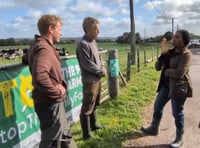 WATCH: Tory leader Kemi Badenoch visits East Hampshire farm