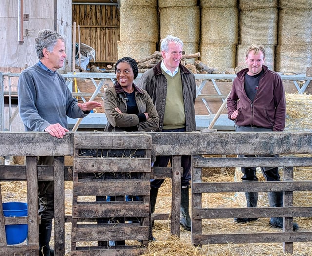 Tractor tax debate rolls on as Tory leader visits Petersfield farm
