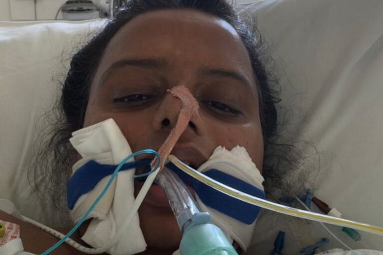 Manju Pillai, whose legs felt "numb" on her flight back to the UK was later hospitalised with a rare neurological condition.