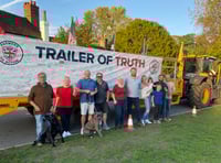 Surrey farmers deliver a message as Tractor of Truth driven to London
