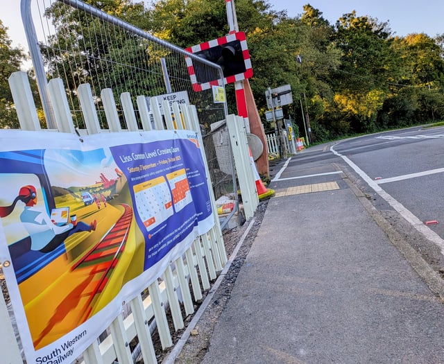 Level crossings to temporarily close around Petersfield and Liss