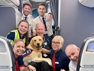 Hola Hounds for Heroes as assistance dog makes 100th flight