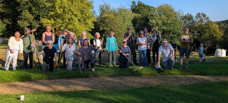 The great museum community rake off cleans up Haslemere Museum meadow