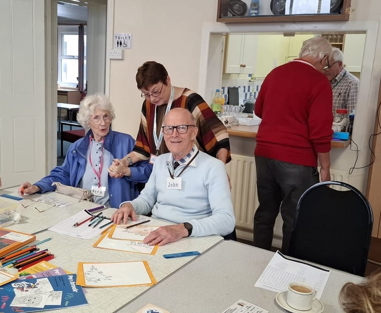 Vera and John at Farnham’s Sunflower Café, September 18th 2025.