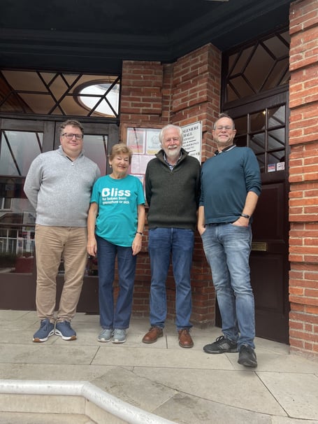Left to right - Oli Leach, Dianne Bennett, Ken Griffiths and Howard Bicknell