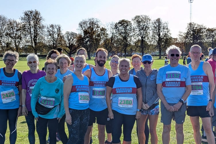 Group photo before the Rushmoor Wellesley 10k
