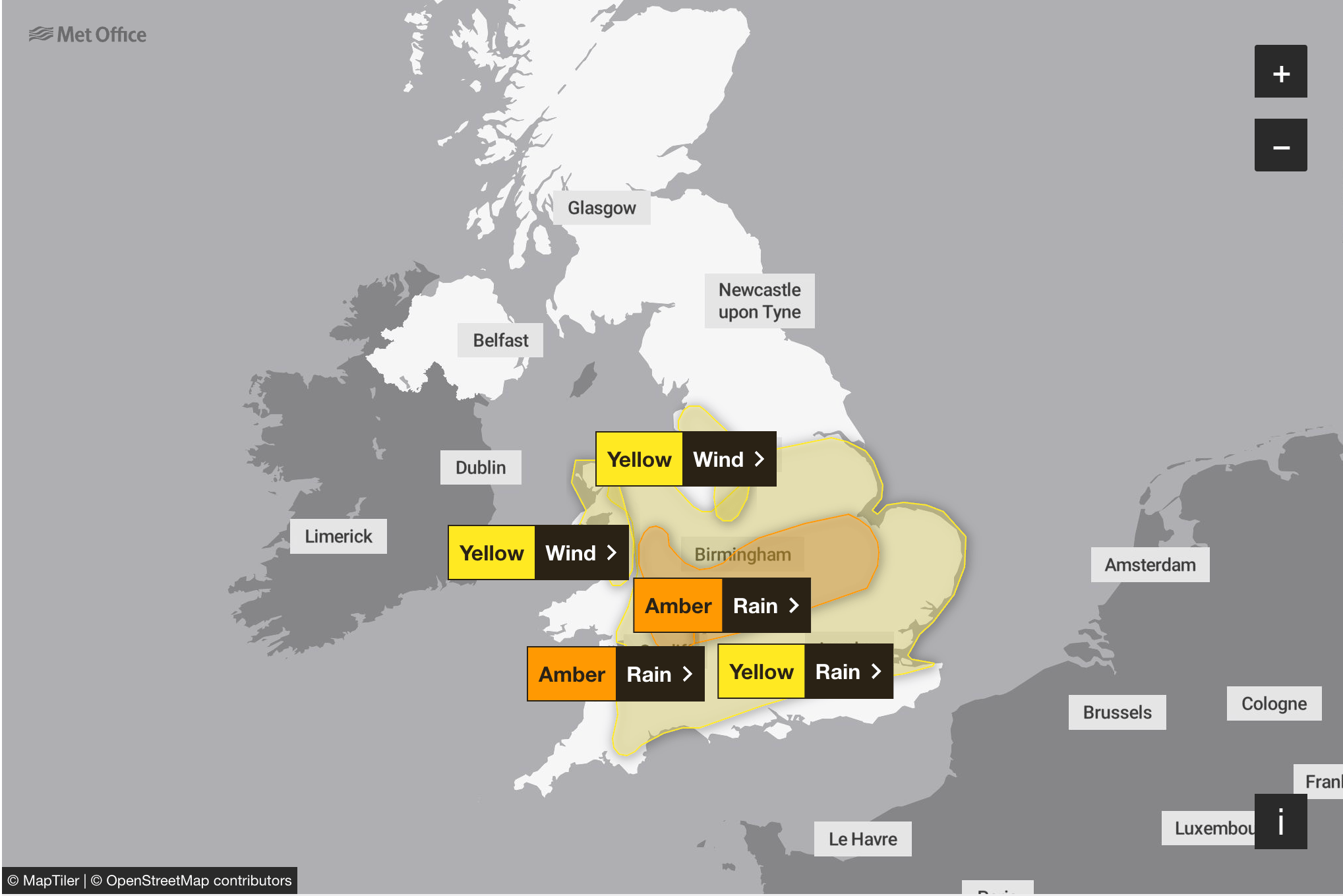 Amber warning issued as Storm Claudia set to hit region ...