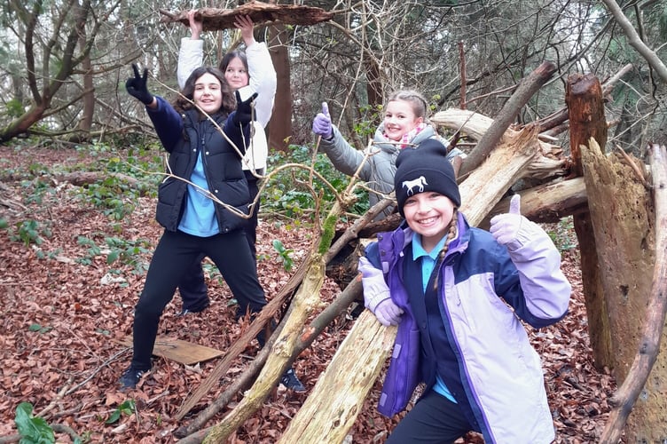 Schoolchildren enjoy a nature connection day at Seven Sisters Country Park by Gina Mitchell SDNPA