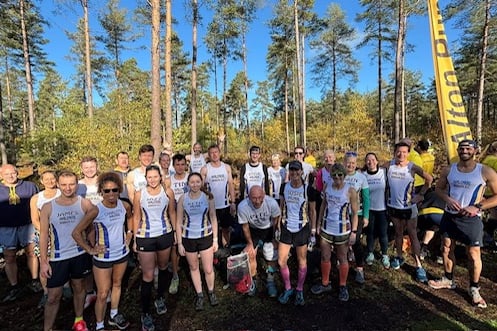 The HBAC team at the opening cross country race of the season