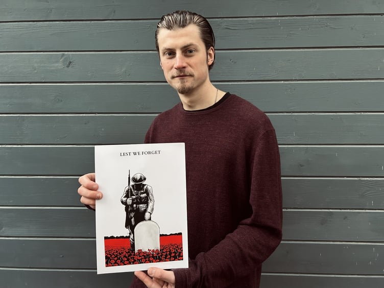 Local illustrator, Ben Duchesne, creates moving piece for Remembrance