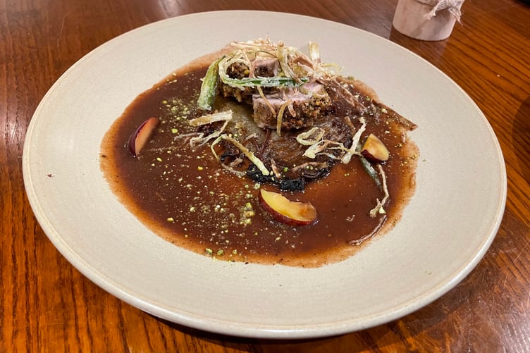 Italian-themed food at The Wheatsheaf pub in Farnham.