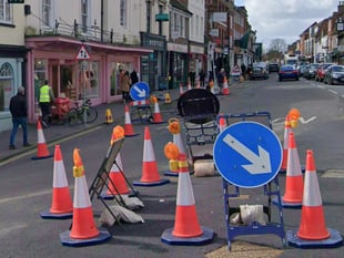 Christmas break ahead of three-month closure in Farnham town centre