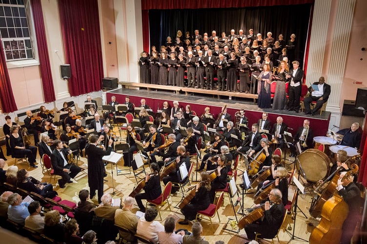 Haslemere Musical Society performing Beethoven, Symphony No.9, conducted by James Ross at Haslemere Hall