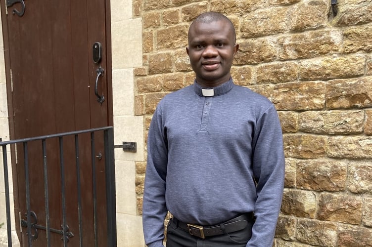 Father Patrick Okafor, newly appointed to serve the Catholic parishes of Haslemere, Hindhead and Chiddingfold.