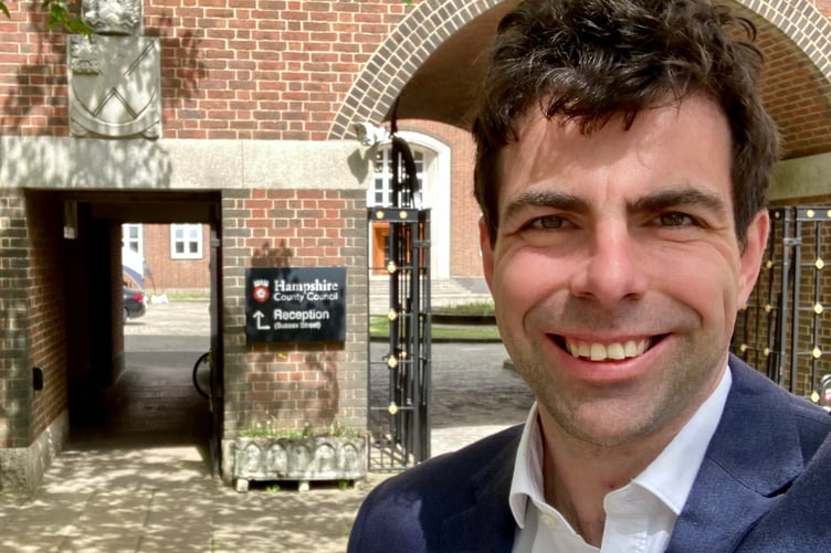 Cllr Andy Tree at Hampshire County Council headquarters.