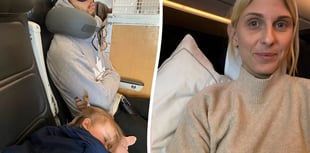 WATCH: Surrey couple share business class on flights with toddler