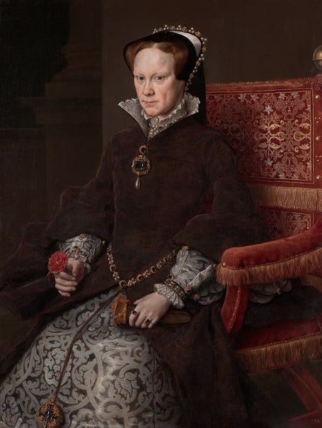 Portrait of Mary I of England by Anthonis Mor. (Public domain via Wikimedia Commons)