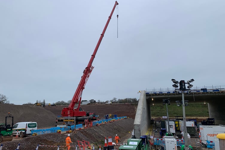 Roadworks on the M27.