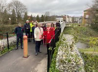 New pedestrian bridge opens at Brightwells Yard