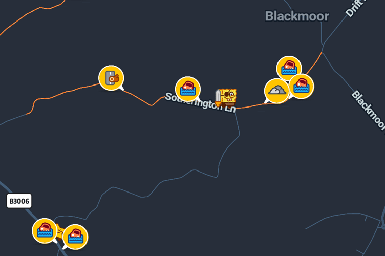 Waze flooding Sotherington Lane