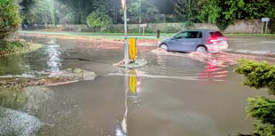 Heavy rainfall causing isolated flooding around Herald & Post area