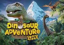 Hit dinosaur stage play stomps into Surrey