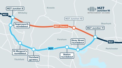 One day to go before major M27 Christmas closure
