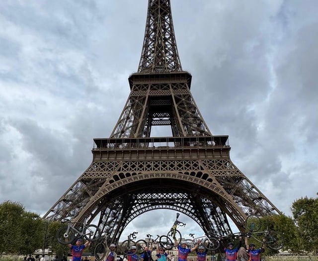 Farnham-to-Paris ride raises £100,000 for hospice