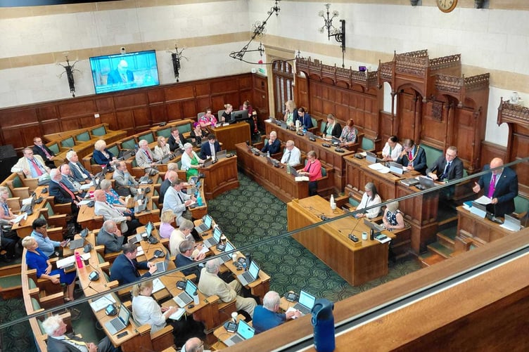 Hampshire County Council full council meeting.