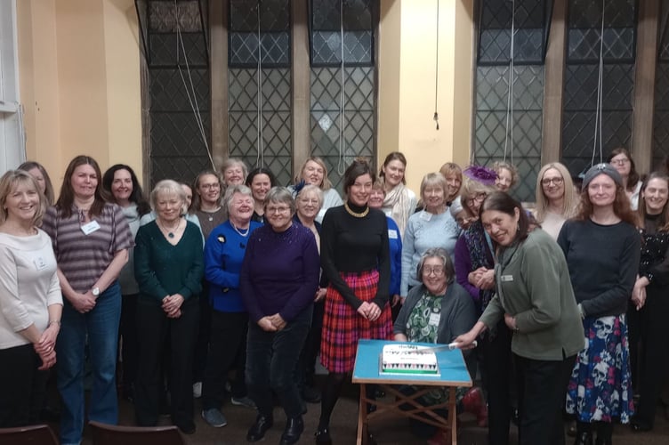 Bake, Natter and Roll Farnham WI tenth birthday party, Large Hall, Spire Church, South Street, Farnham, January 15th 2026.