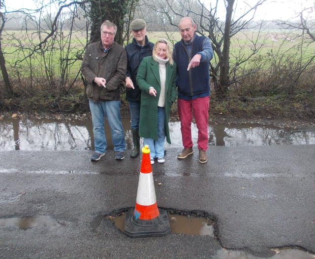 Is this Surrey and Hampshire’s most potholed road?