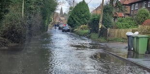 Drivers battle through the ‘Bramshott Sea’ on Church Road