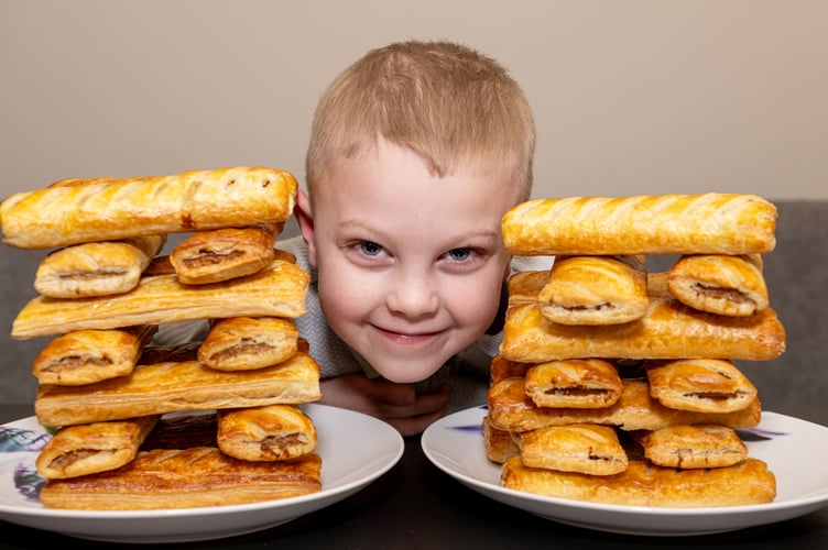 Greyson Theophanous, 5, who would only eat Greggs sausage rolls until he went through hypnotherapy, Croydon.  //  A schoolboy who was hooked on Greggs sausage rolls for three years has finally been able to try new food - thanks to hypnosis.  Greyson Theophanous would cry and shake when offered new food at birthday parties - now the five-year-old is munching on spinach, grapefruit and pomegranate seeds. His parents Jennifer, 32, and Alex, 31, tried everything to end the youngsters' beige diet but it would always end in tears.  Greyson, who lives in Wallington, Surrey, would eat a strict diet of Greggs sausage rolls, crisps and garlic bread.  Mum Jennifer had to fork out over Â£15-a-week on the Greggs classic or else the schoolboy would refuse to eat. But after just one session with expert David Kilmurry, Greyson has tried over 10 different foods and is set for a second session to boost his diet. 