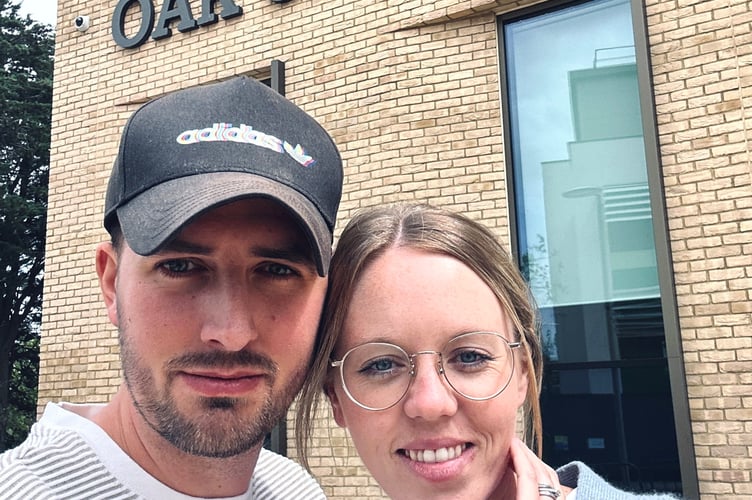 Josuha Baines with wife Daisy. A dad of three, was told he was just dehydrated, before being diagnosed with a terminal brain tumour. Josuha Baines, 34, was found lying unconscious and covered in blood by his daughter, then 4, in 2021, following a seizure. The vicar, from Esher, Surrey, was rushed to hospital, but doctors told him the seizure was just due to dehydration.A few weeks later, Josh had another seizure, and he was eventually diagnosed with an aggressive terminal brain tumour in 2022. 
