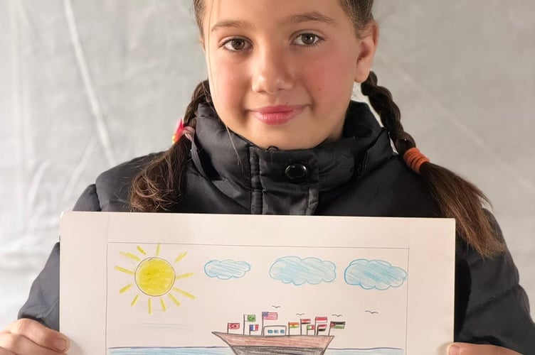 Layan Ahmed Al-Kahlout, 8, whose dream is to have a safe house