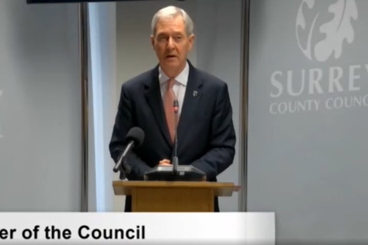 Surrey County Council leader Tim Oliver.