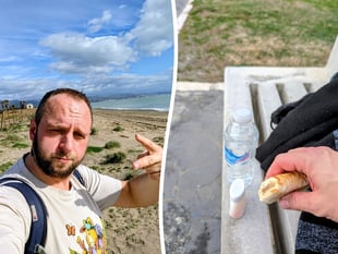 WATCH: Dad’s £44 dash to Spain for a day at the seaside