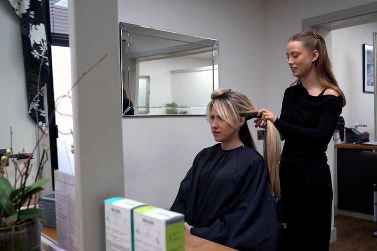 Bethia Hews is completing an apprenticeship at Salon Sixteen in Petersfield.