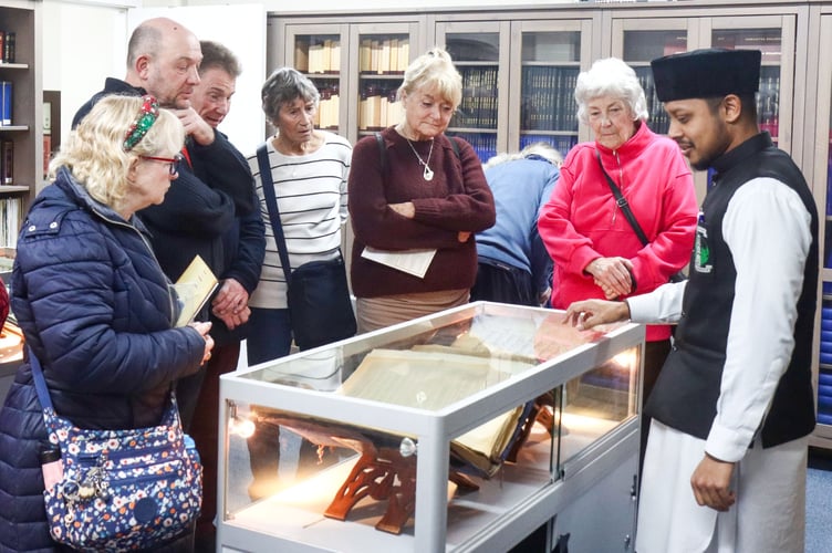 Visitors explore Jamia Ahmadiyya during the annual Open Day, getting a firsthand look at the campus.