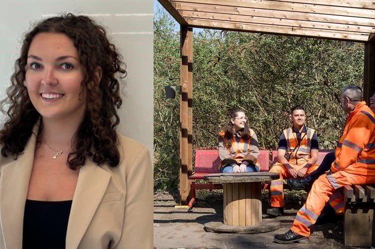 SWR apprentice Georgia House and Clapham garden.