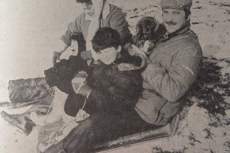 Butser Sledging February 1986