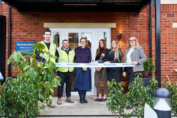 The opening of Flora Place retirement development in Liphook.